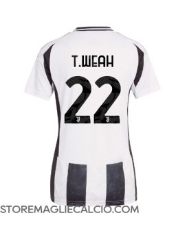 Juventus Timothy Weah #22 Maglia Gara Casa Repliche 2024-25 Donna